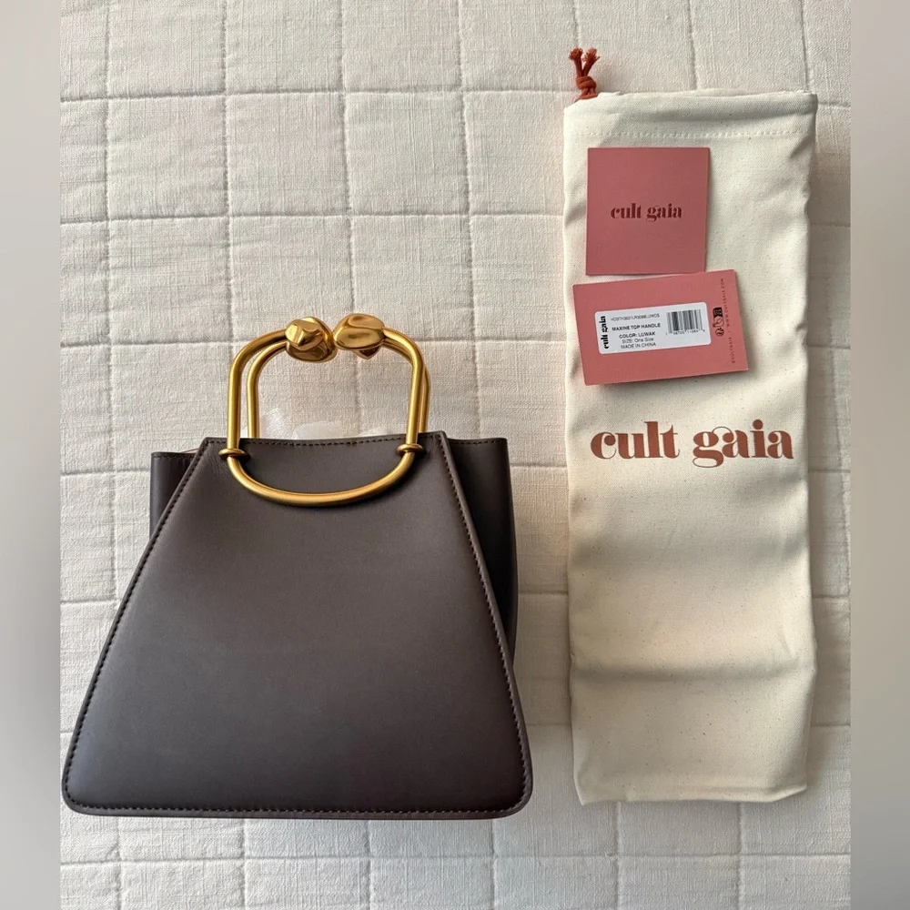 CULT GAIA $498 Women’s Maxine Leather Bag In Luwak - Picture 2 of 11